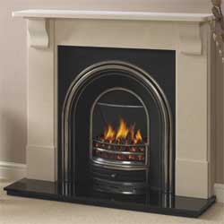 Continental Edwardian Corbel Limestone Surround
